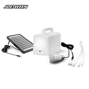 Teyoza panel năng lượng mặt trời di động năng lượng mặt trời hệ thống sạc LED ánh sáng khẩn cấp với bóng đèn và ngân hàng điện và Spotlight - Product Image 1