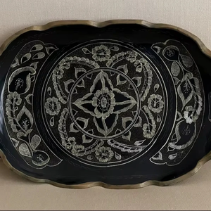 Plateau en bois artisanal de qualité supérieure pour servir des collations, du thé, du café, le petit-déjeuner, utilisation décorative à la maison aux prix les plus bas - Product Image 1