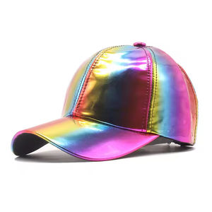 Gorra de Béisbol Unisex de Terciopelo Colorida con Visera Curva, Estilo Casual, Brillante, Hip Hop, Street Dance, Skateboard, Deportiva - Product Image 6