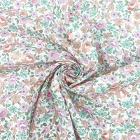 Tissu en voile de coton brodé 120GSM, dentelle imprimée 3D pour robe