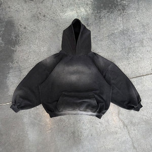 Sudaderas con capucha de algodón grueso con bordado de peso pesado para hombres, fabricantes de ropa Essentials 500 Gsm, sudaderas con capucha de gran tamaño personalizadas - Product Image 6