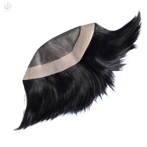 Patch/postiche pour cheveux à bordure en monofilament de base pour hommes - Product Image 2