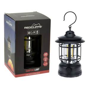 Lampe portable LED rechargeable par USB, 3 LED COB, 11,5x17,8 cm, noire, lampe de camping C22005010 - Product Image 1