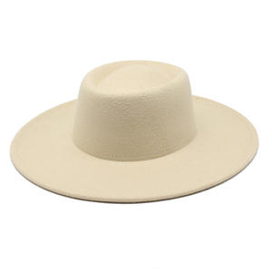 Custom Ribbon Wholesale <b>Women</b> Fedora <b>Hats</b> Wool Wide Brim Felt <b>Hat</b> <b>for</b> <b>Winter</b> - Product Image 1