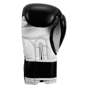 Nouveauté Gants de boxe en cuir de haute qualité blanc noir style logo personnalisé design à la mode stretch caractéristiques tout lavé - Product Image 3