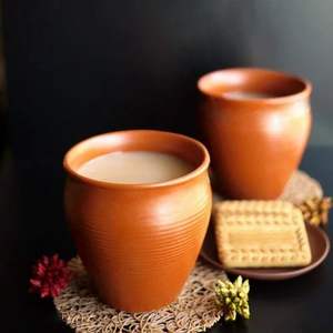 Tasses en argile Kulhad en terre cuite écologiques faites à la main indiennes prix de gros pour le thé, le café, les desserts ou le chai-direct de l'Inde - Product Image 4