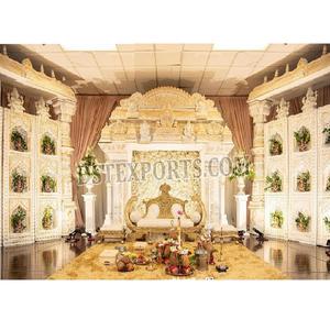 Boda india de estilo abierto Manavarai Mandap /Stage South Tradition Wedding Maharani Mandap Lujoso Manavarai Mandap para boda - Product Image 1