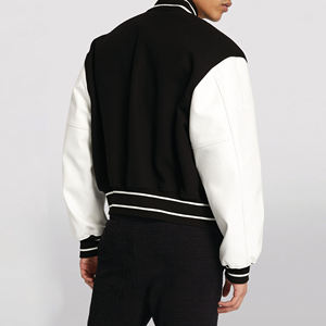 Haute Qualité Streetwear Chenille Broderie Logo patch Casual Baseball Veste Letterman Manteau Laine Varsity Vestes Pour Hommes - Product Image 2