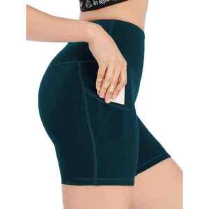 Shorts Deportivos Personalizados con Logotipo para Mujer, Tacto Suave, Cintura Alta, Estilo Ciclista, Spandex, Levanta Glúteos, para Yoga, Baile, Compresión - Product Image 1