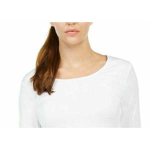 32 Degrees Ropa interior térmica cálida y cómoda para mujer, talla extra grande, de algodón, manga larga, color blanco - Product Image 2