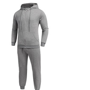 Survêtements pour hommes, ensemble décontracté 2 pièces, sweat-shirt à fermeture éclair intégrale et pantalon de survêtement, ensembles de jogging - Product Image 1