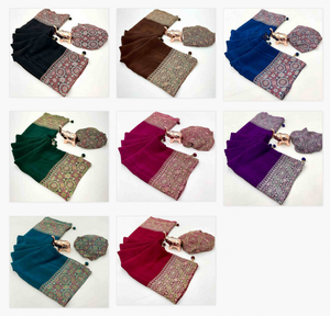 Premium Festive Wear Ajrakh Printed Sarees Collection Catálogo completo disponible a precio mayorista ideal para ropa casual. - Product Image 6