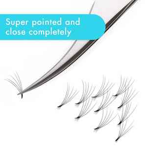 Juegos de pinzas para pestañas de lujo, Kits de herramientas de precisión de 2 piezas para extensiones de pestañas, modelado de cejas y herramientas de cuidado de belleza injertadas - Product Image 2