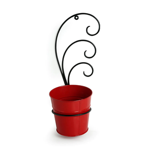 Macetas negras de interior colgantes de Metal de estilo lujoso moderno, macetas decorativas para balcón, decoraciones para el hogar, macetas y jardineras con soporte - Product Image 1
