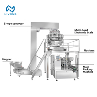 Machine de remplissage et de pesage électronique automatique de haute précision pour sachets préformés en plastique, sachets Ziplock, Doypack et emballage d'aliments pour animaux de compagnie