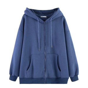 <b>Oversized</b> Hooded <b>Sweatshirt</b> Heavyweight Cotton Drop Shoulder Pullover Comfortable Women Hoodies - Product Image 1