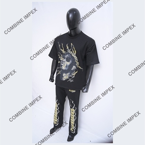 2025 Personalizado Streetwear Algodão Jogging Sportswear Ginásio Treino E Curto 2 Peça Shorts Track Suit Homens T Shirt Set