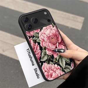Custodia Magnetica per iPhone 11 a 17 Pro Max con Grande Fiore, in TPU Morbido, Design Floreale Bianco, Unisex - Product Image 4