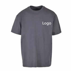 เสื้อยืดแขนสั้นผู้ชายไซส์ใหญ่ คุณภาพสูง ผ้าฝ้าย 100% เป็นมิตรต่อสิ่งแวดล้อม แห้งเร็ว พิมพ์ลายดิจิตอลโลโก้ตามสั่ง น้ำหนัก 180 กรัม - Product Image 5