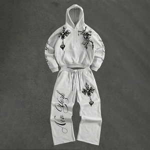 ชุดวอร์มผ้าฟลีซปักลายคุณภาพพรีเมียม ปรับแต่งด้วยโลโก้ของคุณเอง สำหรับผู้ชายและผู้หญิง - Product Image 1