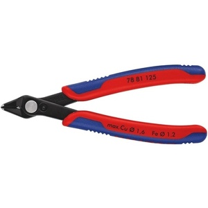 Electronic Side <b>Cutters</b> Super-Knips 125 Mm Form 8 Beveled <b>Edge</b> Very Small Burnished for KNIPEX - Product Image 1
