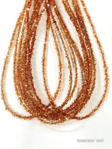 AAA Quality Natural Fanta <b>Color</b> Herkimar Diamond Quartz Coated <b>Beads</b> Size 2-3mm - Product Image 3