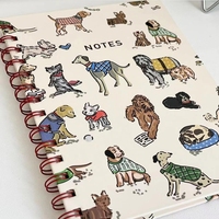 Livre d'autocollants en spirale réutilisable - Album vierge A5 à motifs de dessins animés et floraux pour enfants et adultes - Personnalisable