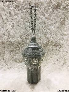 Pochette en cuir de luxe faite à la main pour dames élégante boîte en métal sac à main de soirée pour les fêtes de mariage - Product Image 5