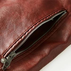 Veste en cuir grande taille de haute qualité pour hommes, vêtements d'extérieur coupe-vent, fermeture à glissière, vêtements de course automobile respirants - Product Image 5