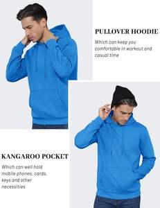 Conjunto de Sudadera con Capucha y Pantalones Deportivos Extra Grandes para Hombre, Chándal de Invierno con Forro Polar 100% Algodón, Sudadera con Capucha Impermeable con Cremallera, Talla Grande, Atuendo Personalizado - Product Image 2