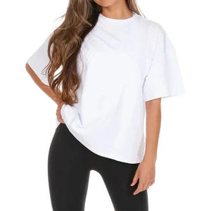 Original personnalisé 260 GSM T-Shirt surdimensionné unisexe solide luxe T-Shirt col rond Logo personnalisé coton lourd T-Shirt - Product Image 6