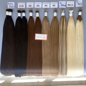 Extensiones de cabello humano virgen a granel de grado premium 100%, extensiones de cabello vietnamita crudo, precio al por mayor de fábrica - Product Image 4