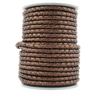 Cordones de Cuero Genuino de Primera Calidad para Hacer Pulseras, Cordón de Cuero Trenzado para Joyería, Estilo fancycordsindia - Product Image 1