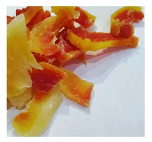 Délicieuses chips de fruits lyophilisés à la papaye sèche fruits secs papayes séchées douces sans sucre de gros Vietnam