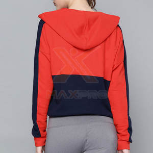 Servicio OEM, Sudaderas con Cremallera con Logotipo Personalizado, Sudaderas con Cremallera al por Mayor, Sudaderas con Cremallera de Color en Contraste - Product Image 3