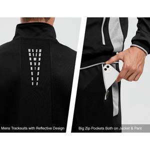 High Quality Men's Nylon Tracksuit 2Pcs Set Waterproof Lightweight Windbreaker Jogger Sweat Suit Plus Size Print Logo Feature - Product Image 2