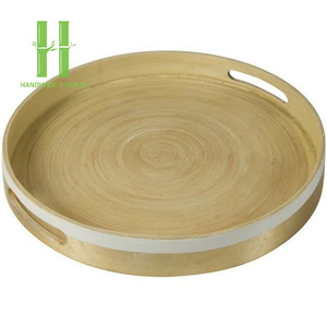 Meilleure vente 2025 Laque bambou salade ensemble en gros vaisselle bol assiette OEM couleurs emballage personnalisé du Vietnam fait à la main - Product Image 6