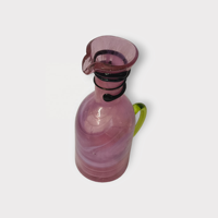 Cadeau d'entreprise de Noël 2023 en verre soufflé à la main, transparent violet, écologique, moderne, luxueux, brillant, de haute qualité, forme unique