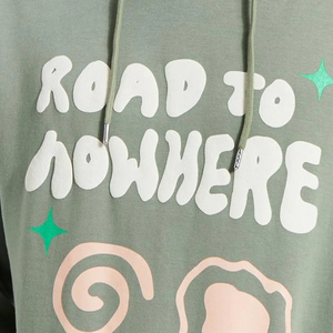 Top Design Lourd Épais Puff Impression Hoodies Coton Tissu Élégant Puff Impression Hoodies pour Hommes - Product Image 3