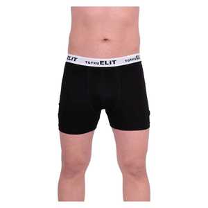 Passion Elite Boxer Modal pour Homme Noir Taille Haute Taille Moyenne Respirant Design Uni Tissu de Soie Bonne Qualité Petites Tailles XXL Taille - Product Image 1