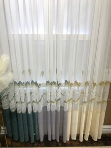 Giá Rẻ Giá Nhà Rèm Và Rèm Cửa Sang Trọng Ánh Sáng Rèm Chất Liệu Thêu Vải Sheer Rèm Cho Phòng Khách - Product Image 6