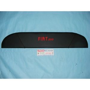 Autocollant de fenêtre FIAT 500 EPOCA CAPPELLIERA MENSOLE LUNOTTO, autocollant de pare-brise arrière noir avec inscription FIAT 500 rouge - Product Image 1