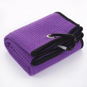 Wholesale Printing Sports Gym <b>Towel</b> Custom <b>Waffle</b> Magnetic Golf <b>Towel</b> With Logo In Multicolor - Product Image 2