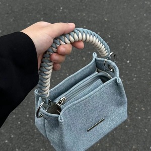 Bolso de Mano para Mujer, Estilo Casual, Bandolera, Bolso de Hombro, Bolso Tipo Cubo con Cordón Ajustable - Product Image 1