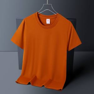 Design 220 Gsm Combed Cotton Tshirt Tee Round Neck Organic Cotton Printed <b>Heavyweight</b> Blank <b>T</b> <b>Shirt</b> Plus Size <b>T</b>-<b>shirt</b> for <b>men</b> - Product Image 2