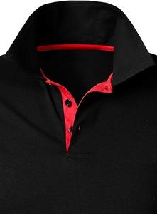 High <b>Men's</b> Comfort Streetwear Short Sleeve for <b>Polo</b> <b>shirts</b> Custom <b>Black</b> Color Printed Knitted Polyester/Cotton Light <b>Polo</b> <b>Shirts</b> - Product Image 5