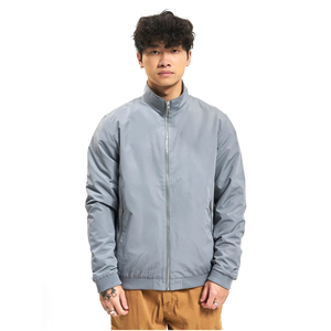 แจ็คเก็ตบอมเบอร์สำหรับผู้ชายแจ็คเก็ตบอมเบอร์สีทึบ - Product Image 3