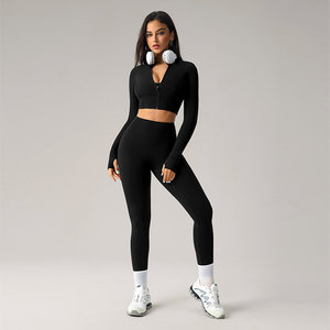 Ropa deportiva Top y Leggings Mujeres Entrenamiento Gimnasio Fitness Yoga con soporte técnico profesional - Product Image 1