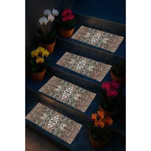 Tapis imprimé vintage : Unique, confortable, rustique, cadeau moderne, tapis Step - Product Image 5