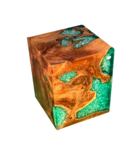 Tabouret en bois et en résine de conception populaire Tabouret du fabricant de meubles Tabouret de meuble de haute qualité au design tendance - Product Image 1